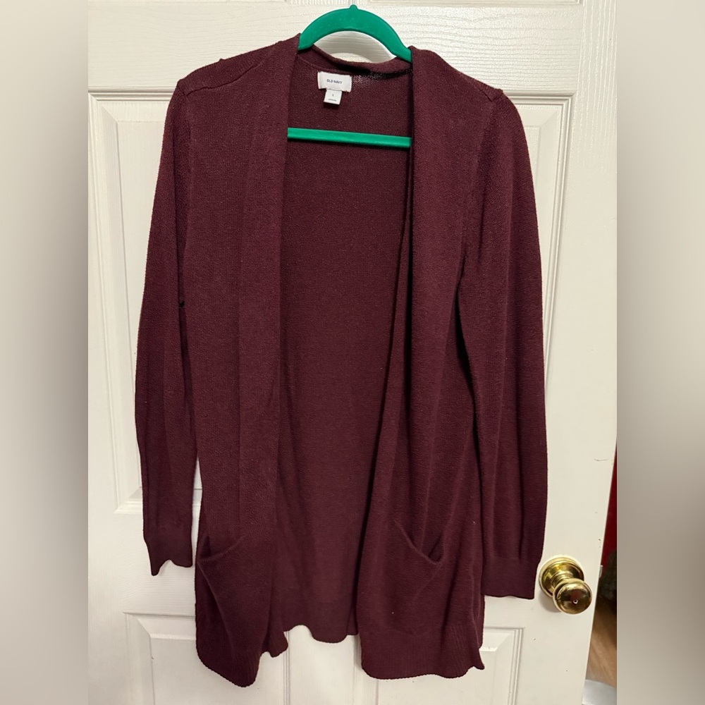 Old Navy Women's Deep Red Cardigan